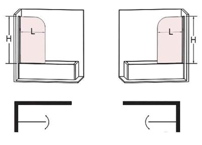Душевое поворотное ограждение для прямоугольных ванн