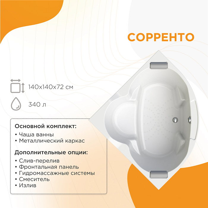 акриловые ванны Сорренто