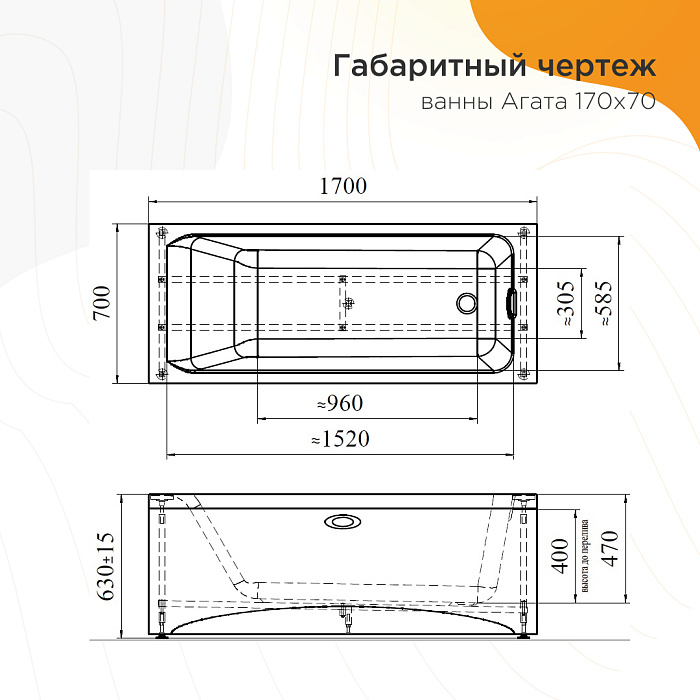 акриловые ванны Агата