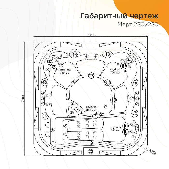 бассейны Минибассейн Март