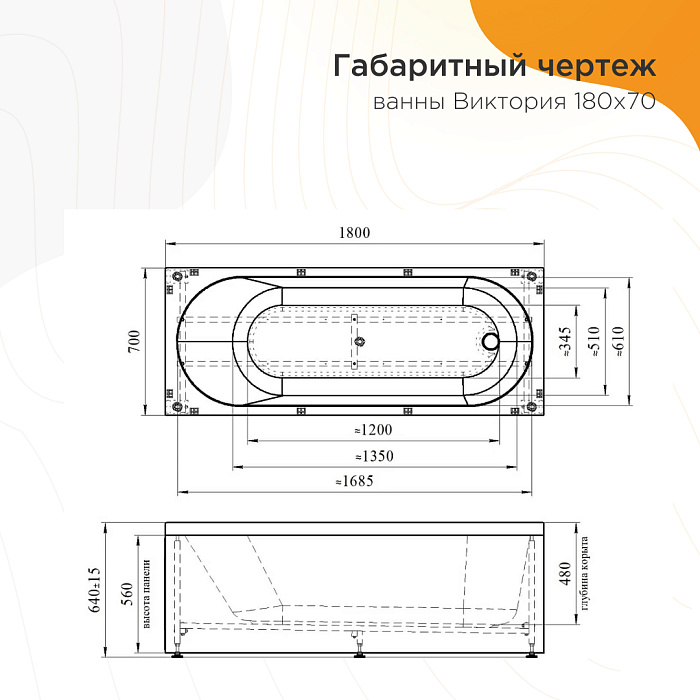 акриловые ванны Виктория